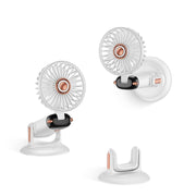 Ventilatore da scrivania pieghevole con rotazione a 360 gradi, mini ventilatore portatile ricaricabile da parete, montabile a mano.