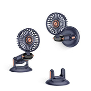 Ventilatore da scrivania pieghevole con rotazione a 360 gradi, mini ventilatore portatile ricaricabile da parete, montabile a mano.