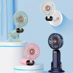 Ventilatore portatile ricaricabile con rotazione 360°