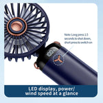 Ventilatore portatile ricaricabile con rotazione 360°