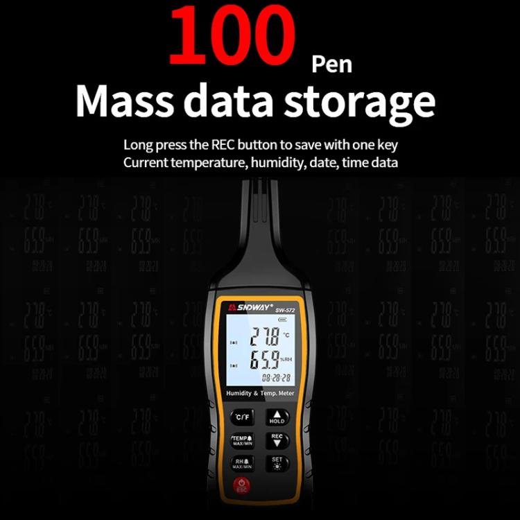 Misuratore digitale portatile temperatura e umidità SW-572
