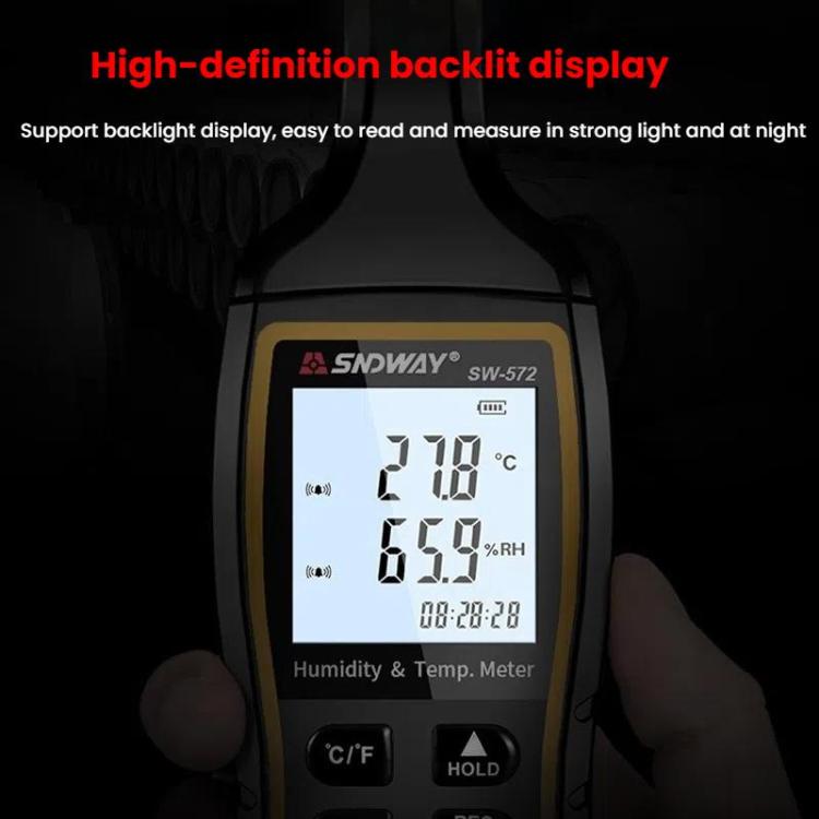 Misuratore digitale portatile temperatura e umidità SW-572