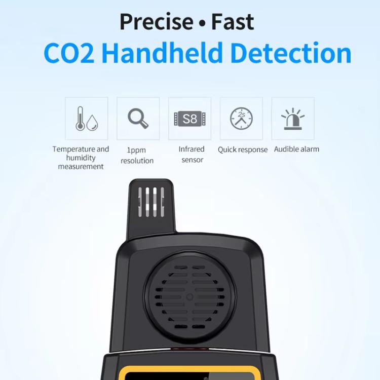 Rilevatore portatile CO2 per interni con allarme SW-723