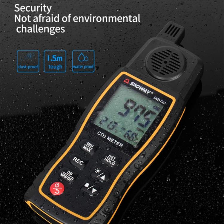 Rilevatore portatile CO2 per interni con allarme SW-723