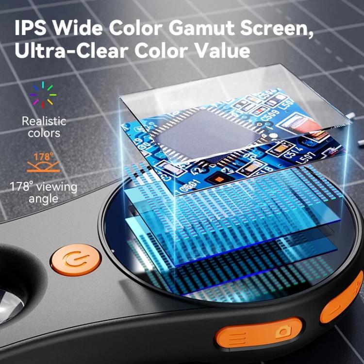 Microscopio ottico portatile 500X con schermo IPS 2 pollici