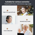 Amplificatore acustico con riduzione rumore e batterie