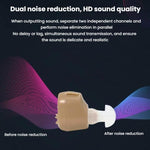 Amplificatore acustico con riduzione rumore e batterie