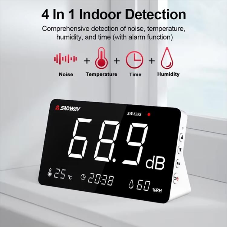 Misuratore decibel temperatura e umidità SW-525S