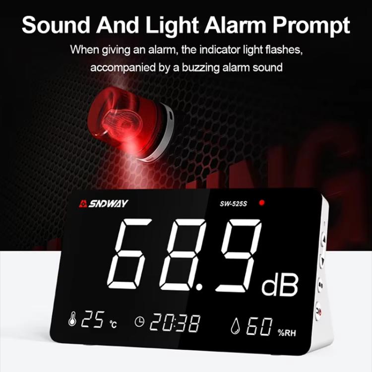 Misuratore decibel temperatura e umidità SW-525S