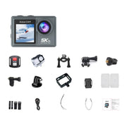 Videocamera d'azione 5K con stabilizzazione anti-vibrazione, riprese HD all'aperto, registratore per ciclismo, videocamera subacquea, M40TR With Touch Screen + Remote Control, M40TRW With Touch Screen + Integrated Remote-Controlled Microphone