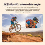 Videocamera d'azione 5K con stabilizzazione e telecomando