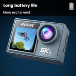 Videocamera d'azione 5K con stabilizzazione e telecomando