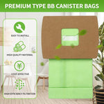 Sacchetto di carta di ricambio per aspirapolvere Oreck BB, filtro per la raccolta della polvere., 10pcs