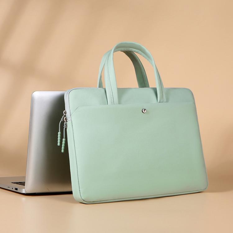 14-14.6inch Universal Laptop Bag Briefcase Women Multifunctional Shockproof Computer Bag, Green, Beige, Pink, Gray, Black, Blue