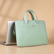 14-14.6inch Universal Laptop Bag Briefcase Women Multifunctional Shockproof Computer Bag, Green, Beige, Pink, Gray, Black, Blue