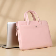 14-14.6inch Universal Laptop Bag Briefcase Women Multifunctional Shockproof Computer Bag, Green, Beige, Pink, Gray, Black, Blue