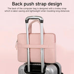 14-14.6inch Universal Laptop Bag Briefcase Women Multifunctional Shockproof Computer Bag, Green, Beige, Pink, Gray, Black, Blue