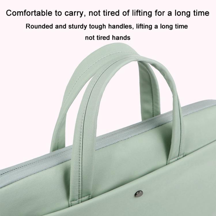 14-14.6inch Universal Laptop Bag Briefcase Women Multifunctional Shockproof Computer Bag, Green, Beige, Pink, Gray, Black, Blue