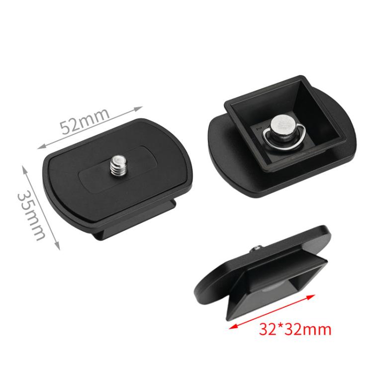 Piastra a sgancio rapido per treppiede Velbon QB-32, Weifeng WF-K10/320 e NEST NT-510/530., WF-K10