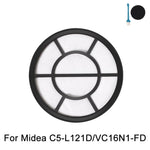 Per aspirapolvere Midea C5-L121D / VC16N1-FD: filtro di ingresso, elemento filtrante in cotone