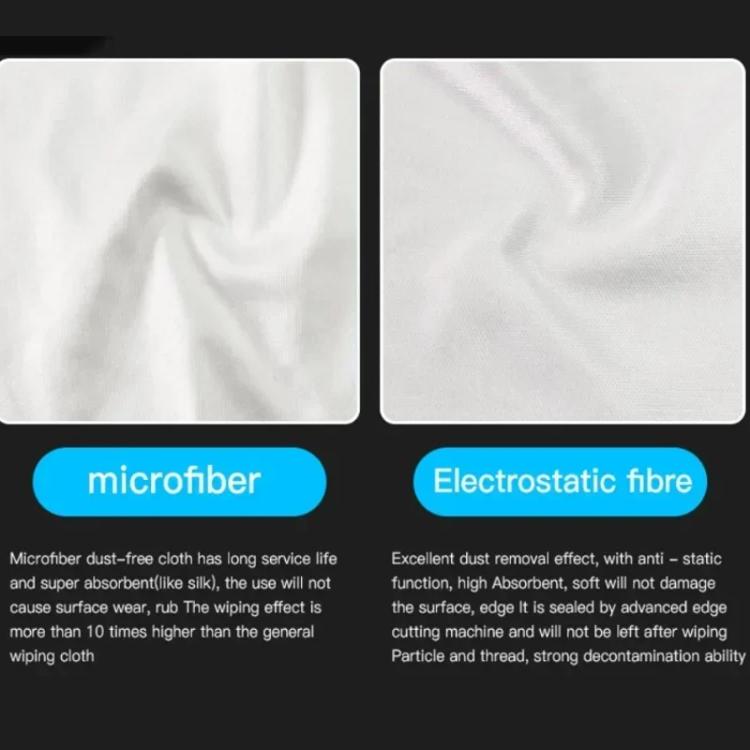 Panno antistatico e senza polvere per la riparazione di pellicole per cellulari, panni per la pulizia industriale, panni per la pulizia senza pelucchi, MaAnt 50pcs /Pack Superfine Fiber Dustless Cloth, MaAnt 100pcs /Pack Electrostatic Fiber Dustless Cloth