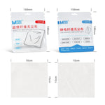 Panno antistatico e senza polvere per la riparazione di pellicole per cellulari, panni per la pulizia industriale, panni per la pulizia senza pelucchi, MaAnt 50pcs /Pack Superfine Fiber Dustless Cloth, MaAnt 100pcs /Pack Electrostatic Fiber Dustless Cloth