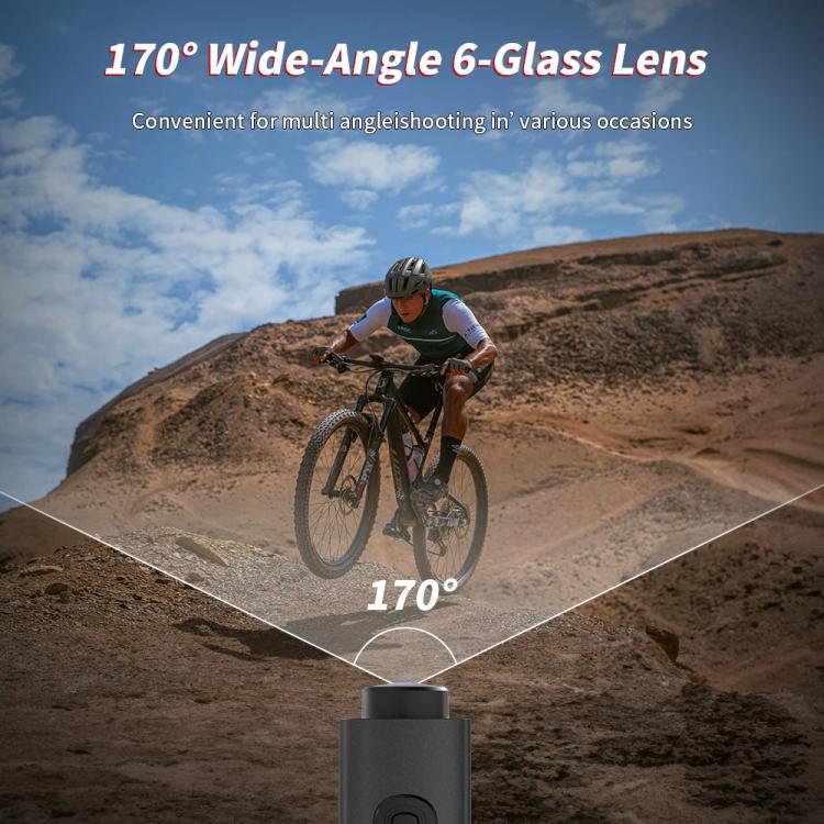 Videocamera d'azione 5K WiFi con luce LED e stabilizzazione