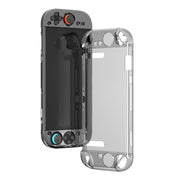 Custodia protettiva trasparente Crystal Shell per Nintendo Switch 2 con gamepad separato.