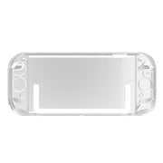 Custodia protettiva trasparente Crystal Shell per Nintendo Switch 2 con gamepad separato.
