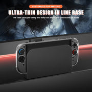 Custodia protettiva trasparente Crystal Shell per Nintendo Switch 2 con gamepad separato.