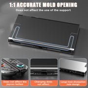 Custodia protettiva trasparente Crystal Shell per Nintendo Switch 2 con gamepad separato.