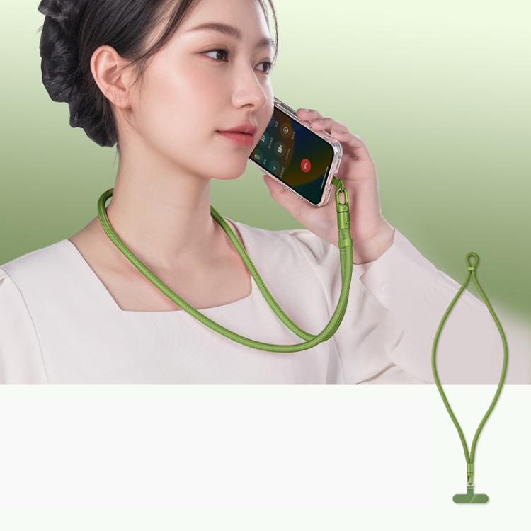 Cordino per telefono regolabile con design anti-groviglio autobloccante e girevole a 360 gradi e clip in TPU, Neck Black, Neck Orange, Neck Green, Crossbody Black, Crossbody Orange, Crossbody Green