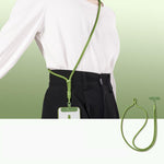 Cordino per telefono regolabile con design anti-groviglio autobloccante e girevole a 360 gradi e clip in TPU, Neck Black, Neck Orange, Neck Green, Crossbody Black, Crossbody Orange, Crossbody Green
