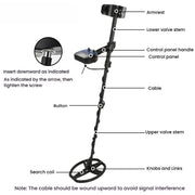 Goint MD-6010 Handheld Metal Detector High Sensitivity Underground Gold Detector Outdoor Treasure Hunter, MD-6010