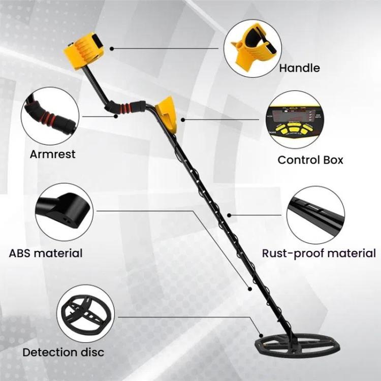 Metal Detector portatile MD6350 con piastra impermeabile
