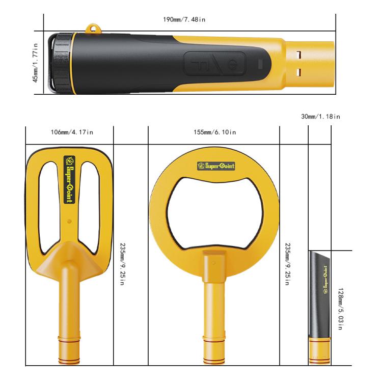 Metal detector portatile IP960 impermeabile ricaricabile