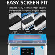 Cell Phone Repair Curved Screen Pressing Machine Flat Panel LCD Screen Vacuum Laminating Machine, EU Plug, MaAnt SU7