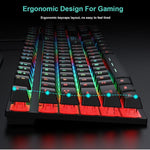 Floating Keycaps Rainbow Backlight Wired Keyboard Mouse Set, iMICE AN-300 Arabic, iMICE AN-300 English