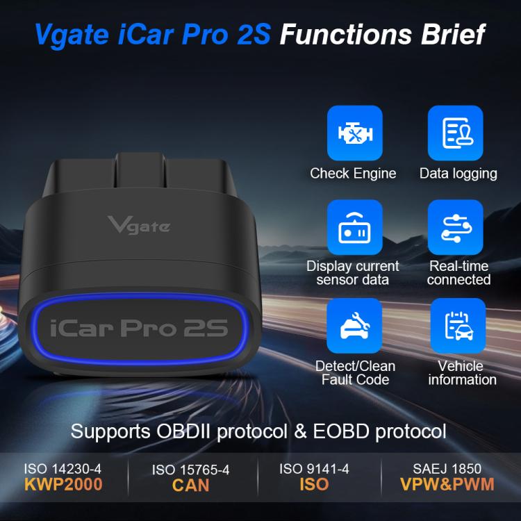 Strumento diagnostico di risveglio wireless Bluetooth Vgate 3m bps, Bluetooth 5.3