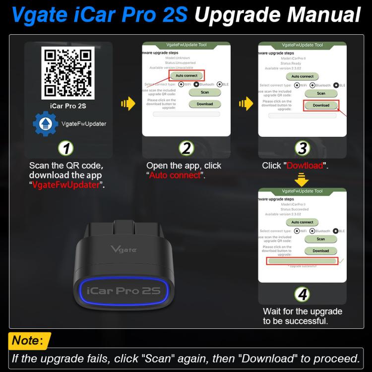 Strumento diagnostico di risveglio wireless Bluetooth Vgate 3m bps, Bluetooth 5.3