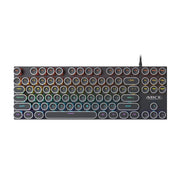 iMICE GK-800 87 Keys USB Wired RGB Round Keycap Mechanical Keyboard, GK-800