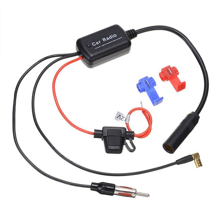 Autoradio 3 in 1 FM/AM/DAB con antenna e amplificatore di segnale.