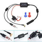 Autoradio 3 in 1 FM/AM/DAB con antenna e amplificatore di segnale.