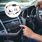 Autoradio 3 in 1 FM/AM/DAB con antenna e amplificatore di segnale.