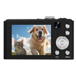 Fotocamera Q21 4K ad alta definizione con zoom digitale 16x e 96 megapixel.