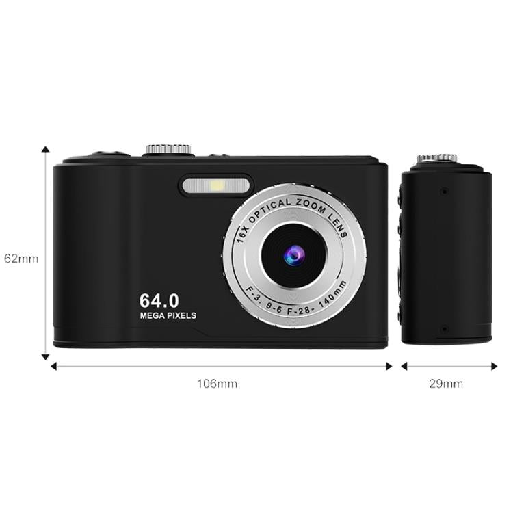 Fotocamera Q21 4K ad alta definizione con zoom digitale 16x e 96 megapixel.