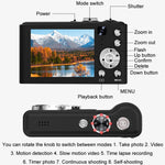 Fotocamera Q21 4K ad alta definizione con zoom digitale 16x e 96 megapixel.