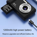 Fotocamera Q21 4K ad alta definizione con zoom digitale 16x e 96 megapixel.