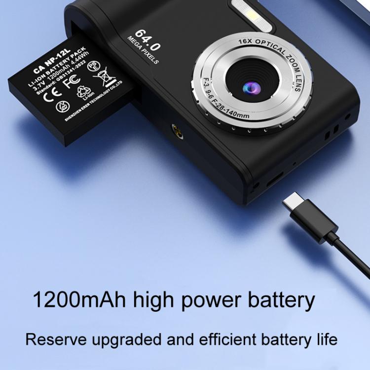 Fotocamera Q21 4K ad alta definizione con zoom digitale 16x e 96 megapixel.