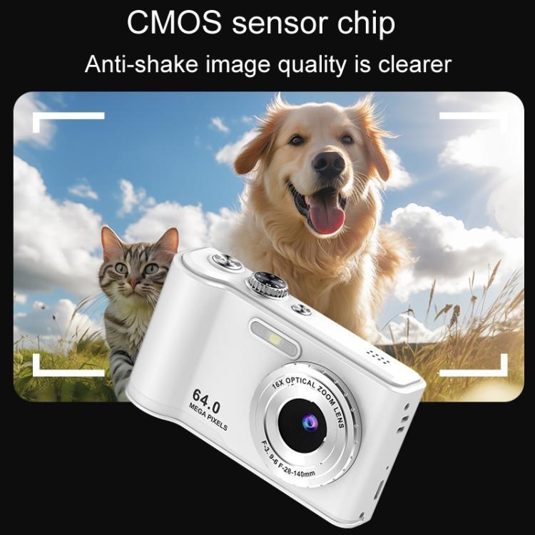 Fotocamera Q21 4K ad alta definizione con zoom digitale 16x e 96 megapixel.